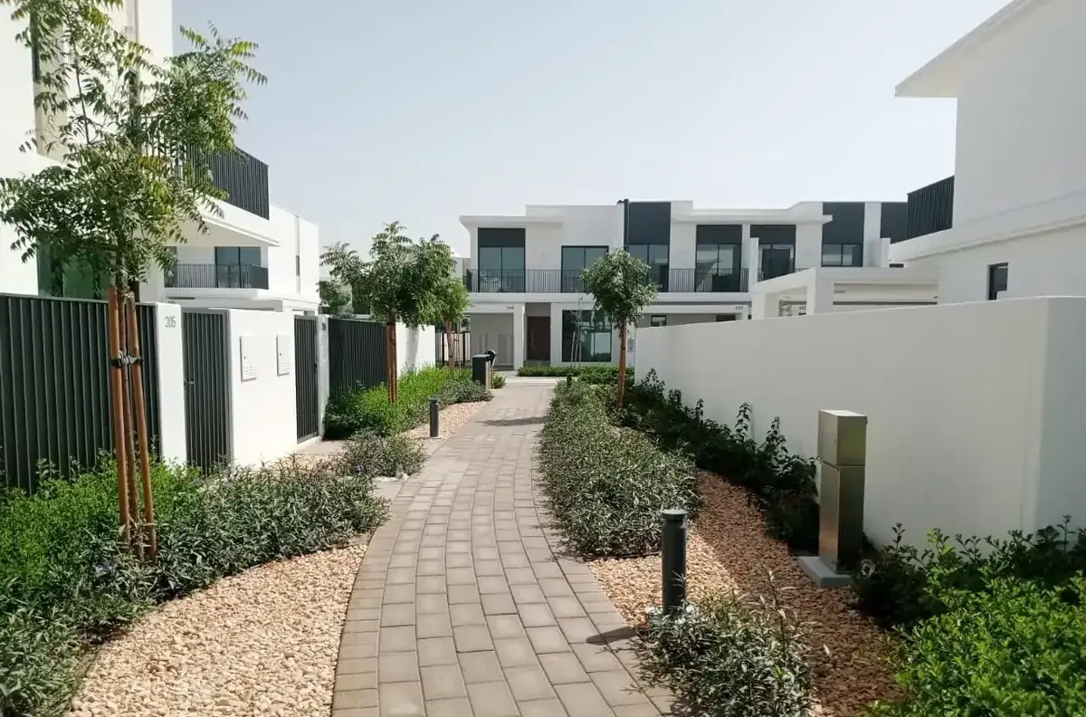 Reference project: villa walkway landscaping in a Dubai community by INFRAMEX Projects
